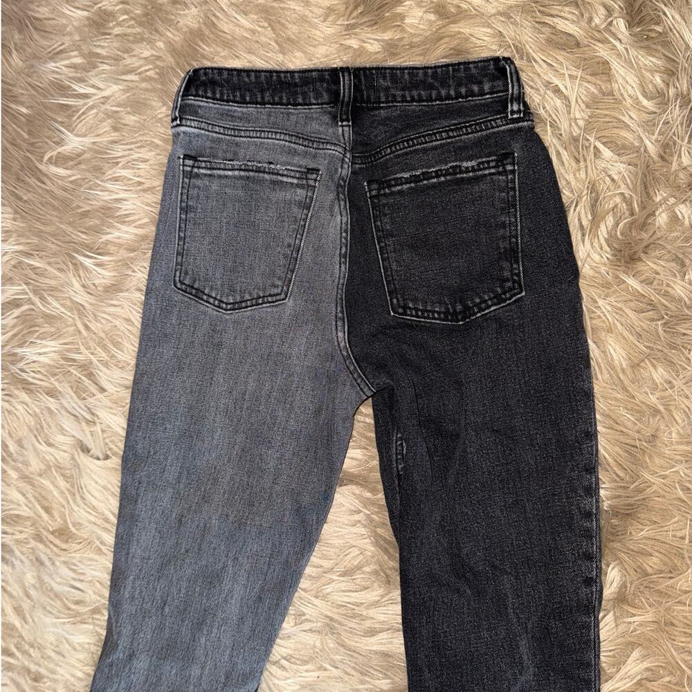 A&F The Skinny High Rise Curve Love Black Color Block Jeans size 26/2 S - Picture 6 of 6